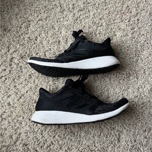 Black and White Adidas Edge Lux Sneakers